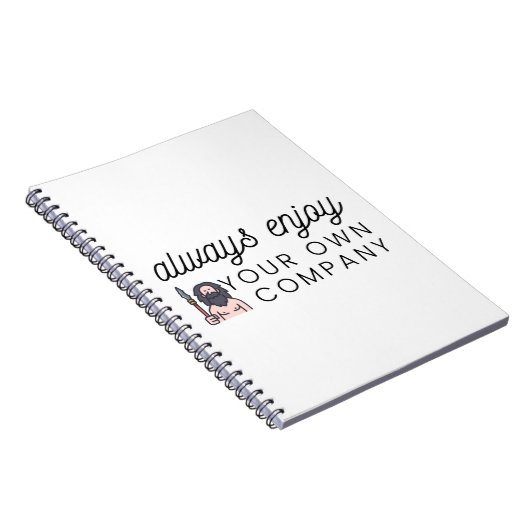 Always enjoy your own company notitieboek (Rechterzijde)