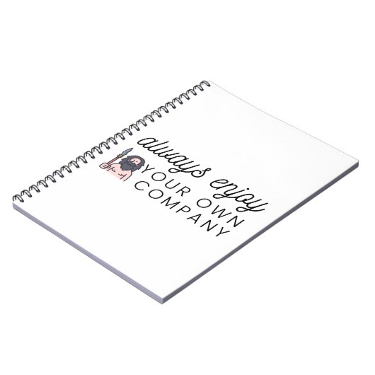 Always enjoy your own company notitieboek (Linkerzijde)