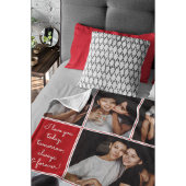 Always & Forever Modern 6 Photo Collage Fleece Deken
