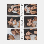 Always & Forever Modern 6 Photo Collage Fleece Deken (Voorkant)