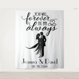 Always & Forever Silhouette Backdrop Wandkleed