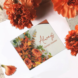 Always Giving Thanks Briefkaart