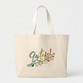 Always Grateful Grote Tote Bag (Voorkant)