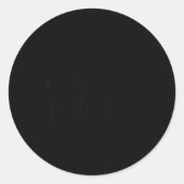 Always Hungry - Pular Funny Quote Ronde Sticker (Voorkant)