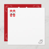 always in love foil invitation postcard kaart (Voorkant / Achterkant)