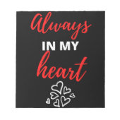 Always In My Heart Notitieblok (Voorkant)