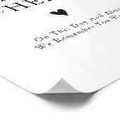 Always In Our Hearts Wedding Remembrance Sign Poster (Hoek)