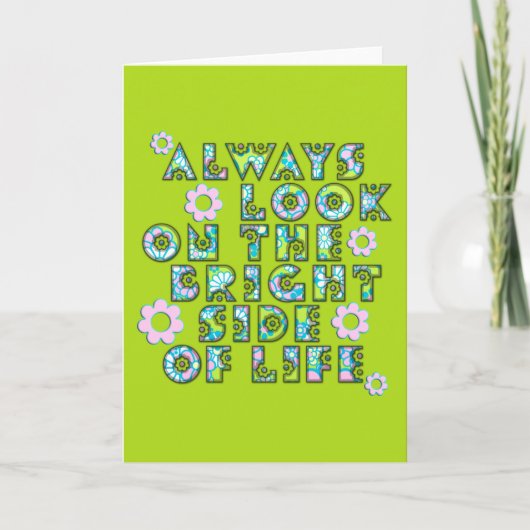always look on the bright side of life kaart (Voorkant)