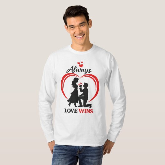 Always Love Wins Unisex Long Sleeve Shirt (Voorkant volledig)