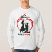 Always Love Wins Unisex Long Sleeve Shirt (Voorkant)