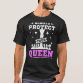 Always protect your queen chess Premium T-shirt (Voorkant)