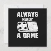 Always Ready Dominoes Tiles Puzzler Game Gift Kaart (Voorkant)
