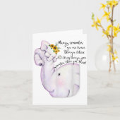 Always Remember You Are Braver Than You Believe Mo Kaart (Gele Bloem)