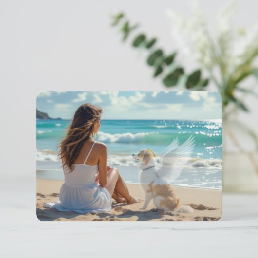 Always Remembered Pet Loss Dog Bond Sympathy Card (Staand voorkant)