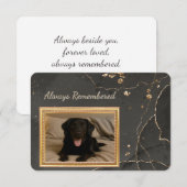Always Remembered Pet Loss Photo Sympathy Card (Voorkant / Achterkant)