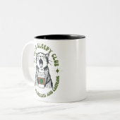 Always Sleepy Club MUG Tweekleurige Koffiemok (Voorkant links)