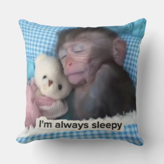 Always sleepy mood pillow kussen