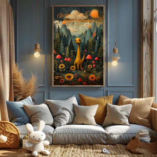 Always Stay Curious - Póster Inspirador para Niños Perfect Poster