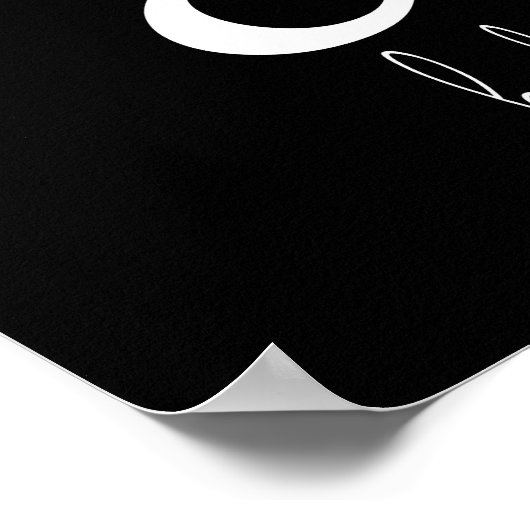 Always Stay Humble & Be Kind Black Poster (Hoek)