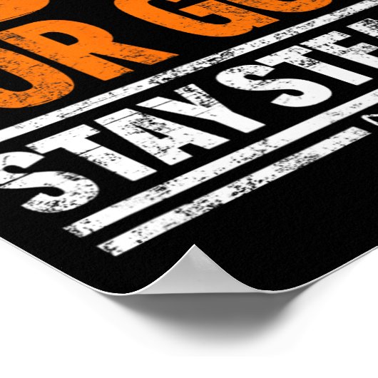 Always Surf For God, Stay Steady  Poster (Hoek)