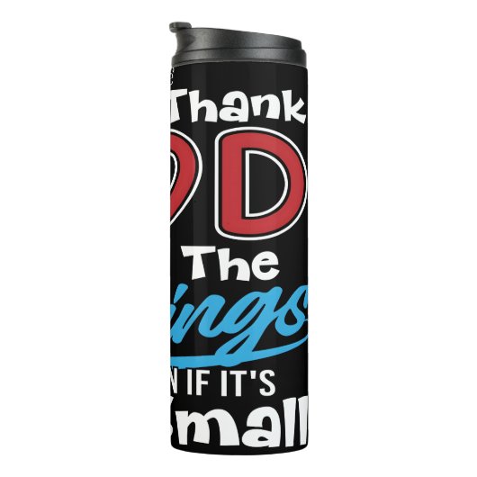 Always Thank God For Blessings Thermosbeker (Geroteerd rechts)