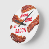 Always Time for Bacon Lover Delicious Ronde Klok (Hoek)