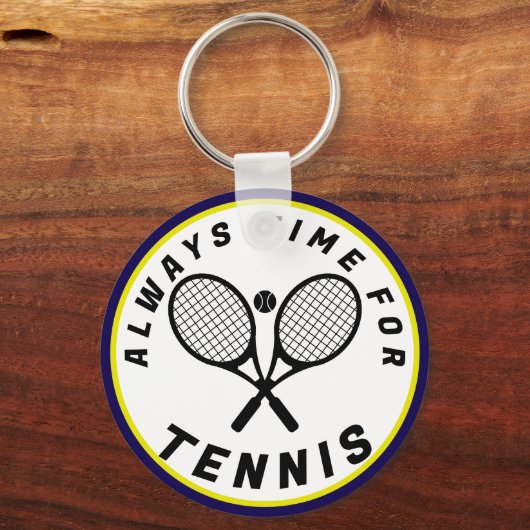 Always Time for Tennis Sleutelhanger (Voorkant)