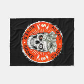 Always Tired Never Broke Funny Skull (on Back)  Fleece Deken (Voorkant (Horizontaal))