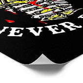 Always Tired Never Broke Skull (on Back)  Poster (Hoek)