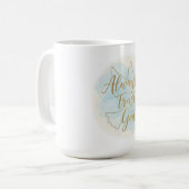 Always Trust God Religious Quote Gift Koffiemok (Voorkant links)