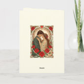 Always Us Romantic Art Nouveau Illustration Kaart (Achterkant)