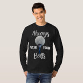 Always Wash Balls Golf Retro Golfing T-shirt (Voorkant volledig)