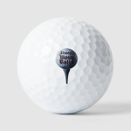Always Wash Balls Golfbal Golfballen (Voorkant)