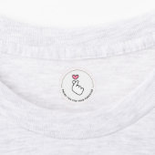 Always With Love Finger Heart Clothing Labels (Aangebracht)