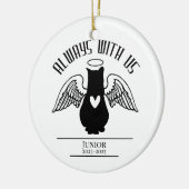 Always With Us: Angel Cat Tribute Keramisch Ornament (Links)