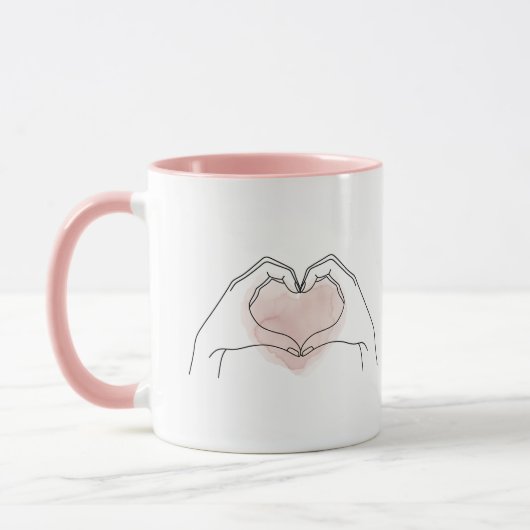 Always You Minimalist Line Art Valentine Mug Mok (Links)