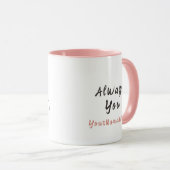 Always You Minimalist Line Art Valentine Mug Mok (Voorkant rechts)