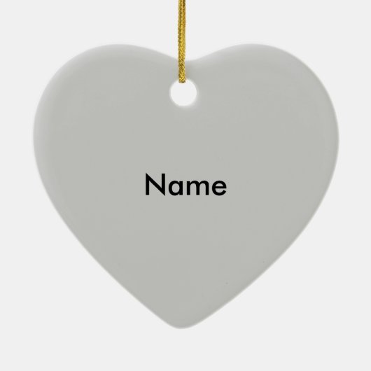 Always Young Silver Heart aangepaste ornamenten (Achterkant)