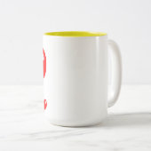 ❤️ "Always Yours" Romantic Coffee Mug Tweekleurige Koffiemok (Voorkant rechts)