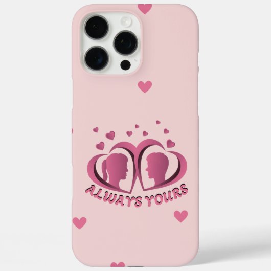 Always Yours Romantic Couple Hearts Phone Case (Achterkant)
