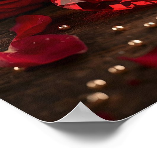 Always Yours Romantic Rose Valentine Poster (Hoek)