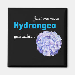 Alweer één hydrangea-magneet - zwart magneet
