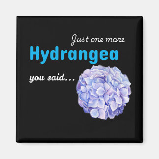 Alweer één hydrangea-magneet - zwart magneet