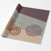 Alweer een midden-eeuws modern Abstract Cadeaupapier (Uitgerold)