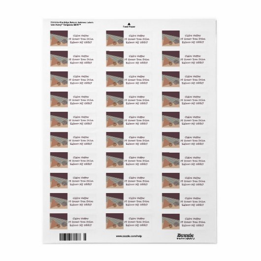 Alweer een midden-eeuws modern Abstract Etiket (Full Sheet)