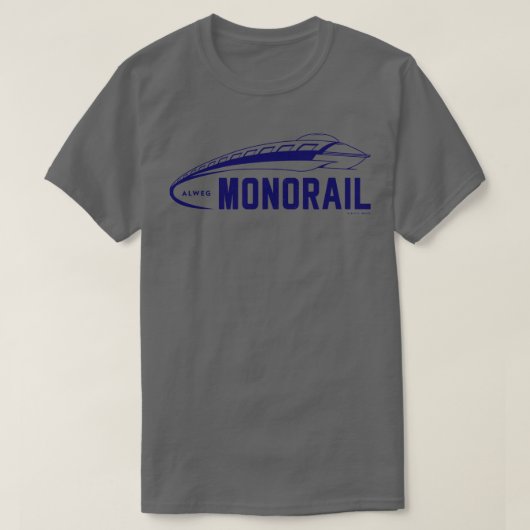 Alweg Monorail  Blauw T-shirt (Design voorkant)