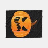 Alwin Naam Aangepaste Pompoen Gepersonaliseerde Ha Fleece Deken (Voorkant (Horizontaal))