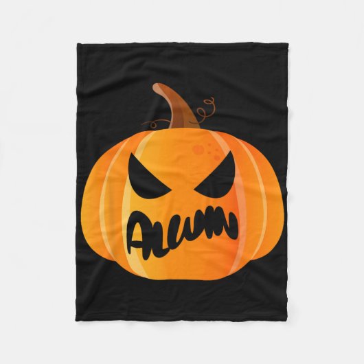 Alwin Naam Aangepaste Pompoen Gepersonaliseerde Ha Fleece Deken (Voorkant)