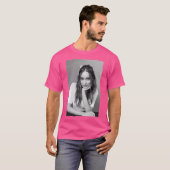 Alycia Debnam-Carey Zwart Wit Pop Kunstportret T-shirt (Voorkant volledig)