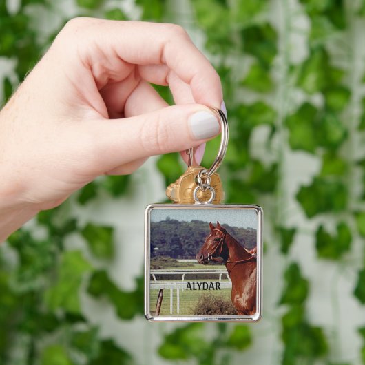 Alydar Belmont Stakes Post Parade 1978 Sleutelhanger (Hand)